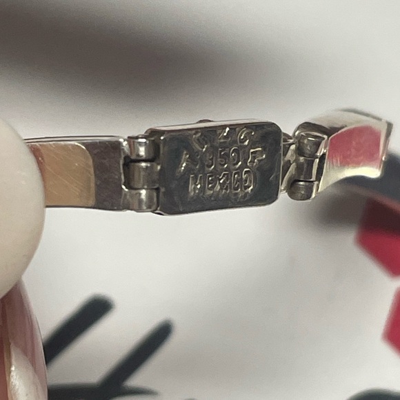 ❤️Beautiful Vintage 950 Red Jasper made in Mexico matching Jewelry Set - Picture 13 of 15